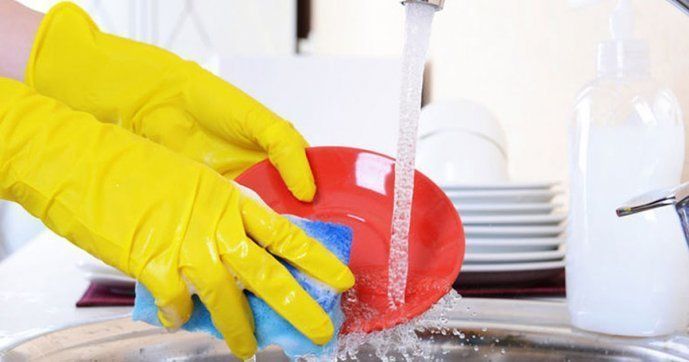 Dish cleaning gloves